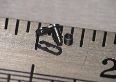 For size reference of one linkage, the lines on the scale are .011” wide.