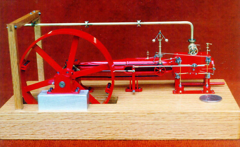 1/30 Scale Corliss Steam Engine A full view of the 1/30 scale Corliss steam engine.