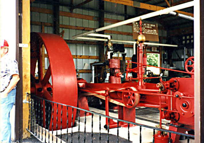 Full-Size Corliss Steam Engine The full-size Corliss steam engine that Jerry used as a prototype.