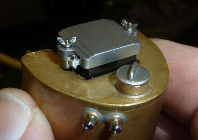 The miniature oil bag for the Knucklehead.