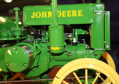 Jerry's scale model tractor on display.