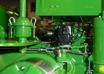 More details on the finished scale model tractor.