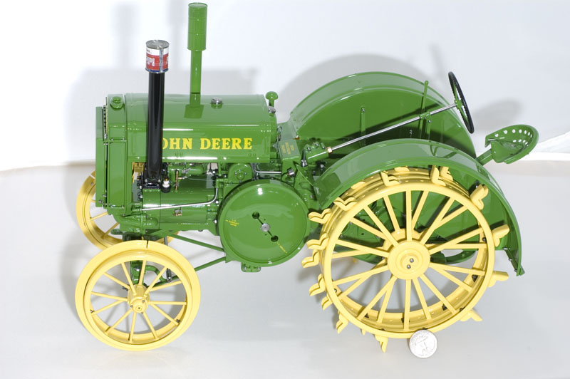 Scale Model John Deere Tractor This 1/8 scale 1936 John Deere "D" tractor is fully functional.
