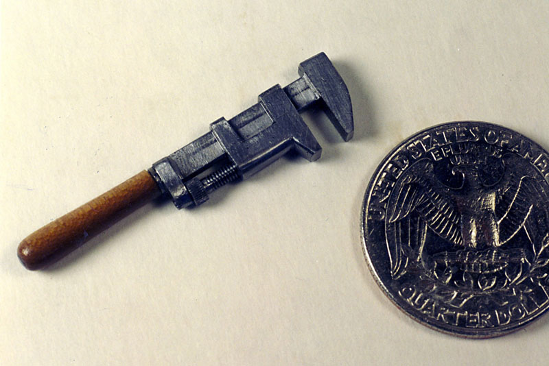 Miniature Monkey Wrench A functional miniature monkey wrench.