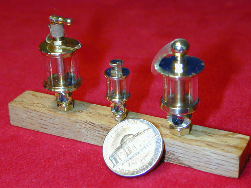 Miniature Oilers Functional miniature oilers in three different sizes.