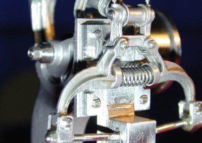 Scale model blacksmith's triphammer.