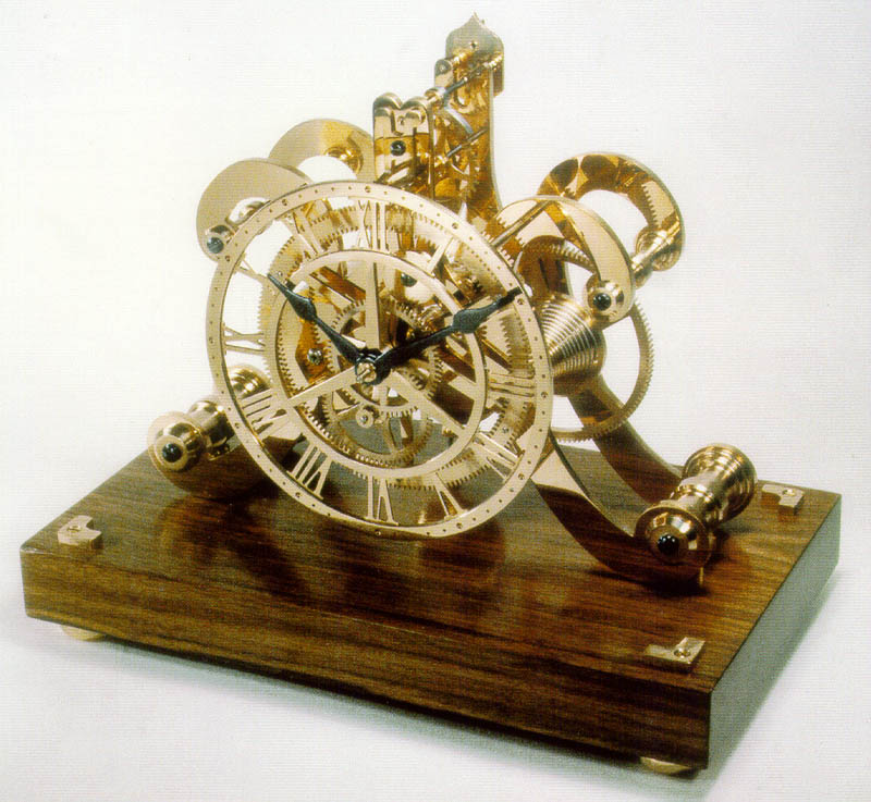 Strutt Skeleton Clock A second Strutt epicyclic train clock, which William built in 2003.