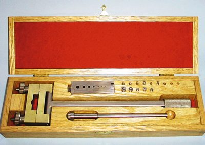 Special staking tools for working on clocks.