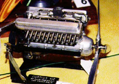 Alan’s completed scale model V-12 Curtiss engine