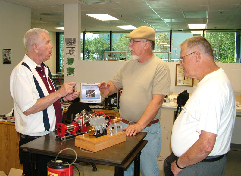 Jerry with Joe Martin and Tom Boyer In October, 2007 Jerry (left) visited with founder Joe Martin (right), and shop craftsman Tom Boyer.