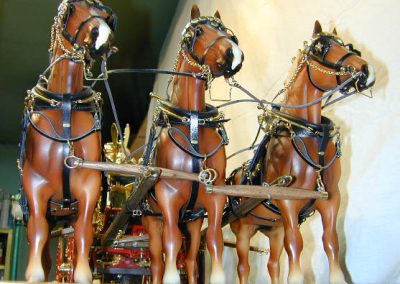 Clif’s scale fire engine is also horse-drawn.