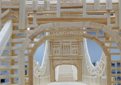 A closer look at the drawbridge.