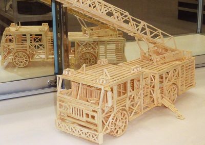 Ron's matchstick NYFD ladder truck.