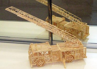 Another look at the model ladder truck.