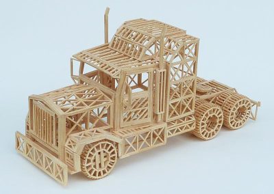 Another look at the model semi truck.