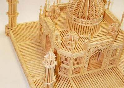 Ron's matchstick model of the Taj Mahal.
