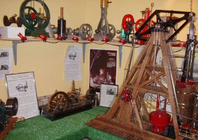 A selection of Clif’s engines are on display.