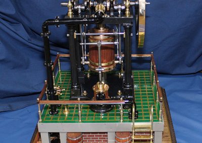 An alternate view of the Johann Bodmer steam engine.