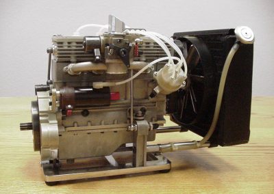 The DOHC 4 engine was machined entirely from 7075 aluminum.