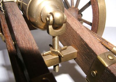A close-up of the rear of the barrel.