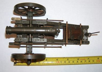 This miniature French cannon is from the era of Louis XV.