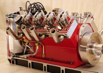 Dave Sage’s Howell V-8 engine.