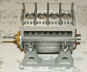 Seal Engine Progress The Seal engine block with camshaft installed.