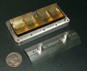 Brass Oil Pan Ralph’s brass oil splash pan, and the aluminum test pan.