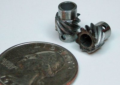 Joe's helical distributor gears for the Seal engine.