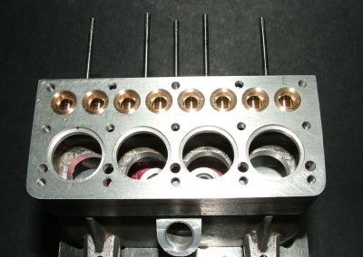 Tom finished and installed the bronze valve guides.