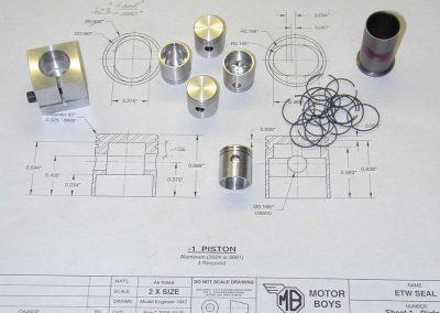 Ron's finished pistons and rings.