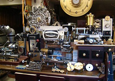 Germano Silva's workshop area.