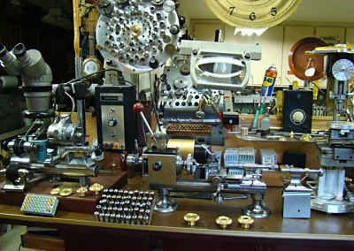 Germano's well equipped workshop.