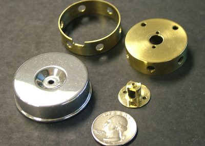 Dave Eggert’s air cleaner cover and mounting components.
