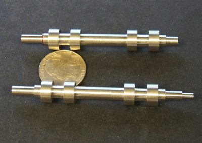 Early progress on the cam blanks.