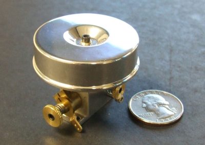 Here the carburetor is shown with the air cleaner.