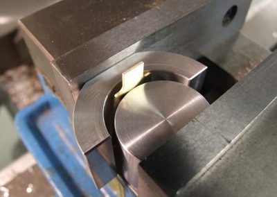 Curving the fan blades.