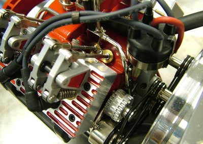 A close detail of Jerry's V-4.