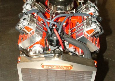 The front end of Jerry's V-4.