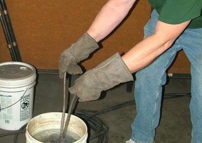Heat treating the camshaft.