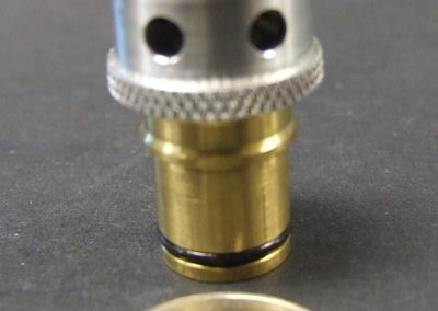 The assembled Positive Crankcase Ventilation (PCV) valve with O-ring in place.
