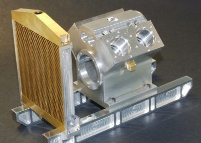 Howell V-4 progress with radiator.