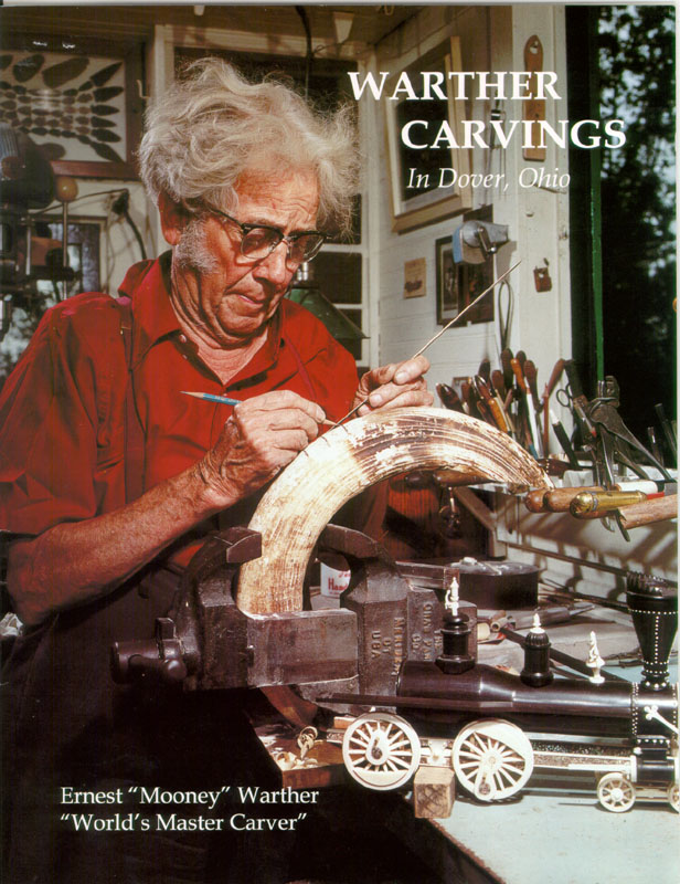 Ernest "Mooney" Warther Ernest "Mooney" Warther at work in his shop.
