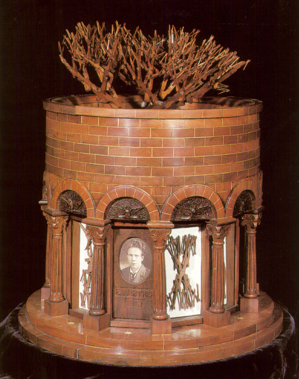 Carved Tower With Plier Tree Mooney's carved plier tree.