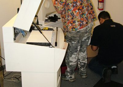Installing the new 3D printer.