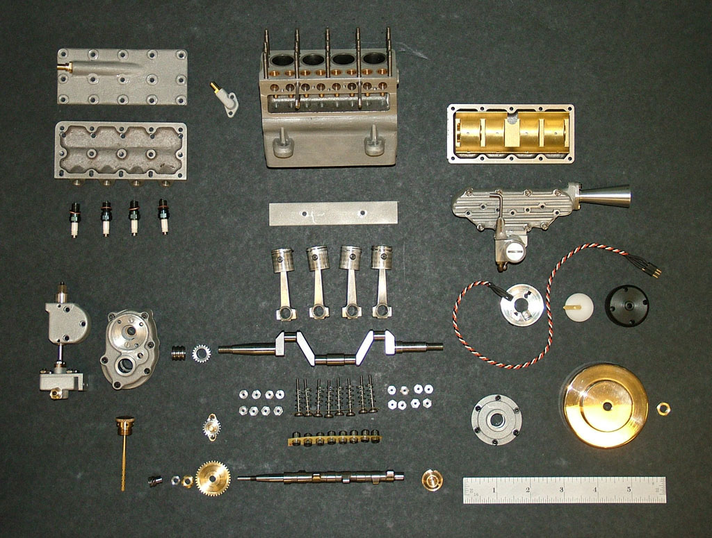 Disassembled Seal Engine All of the Seal engine components as of June 6, 2007.