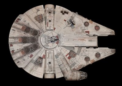 Ken's model of the Millennium Falcon.