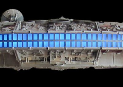 Ken's model of the Millennium Falcon.