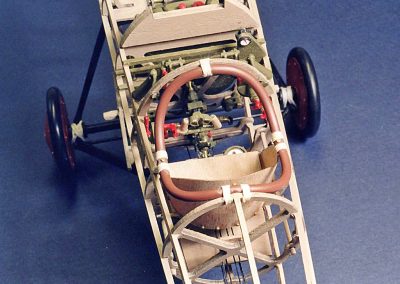A closer look at the biplane cockpit controls.