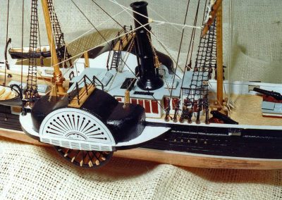 A close-up of the Harriet Lane.